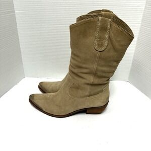 Matisse‎ Suede Western Boots 9 Distressed Coastal Cowgirl Country Chic Festival